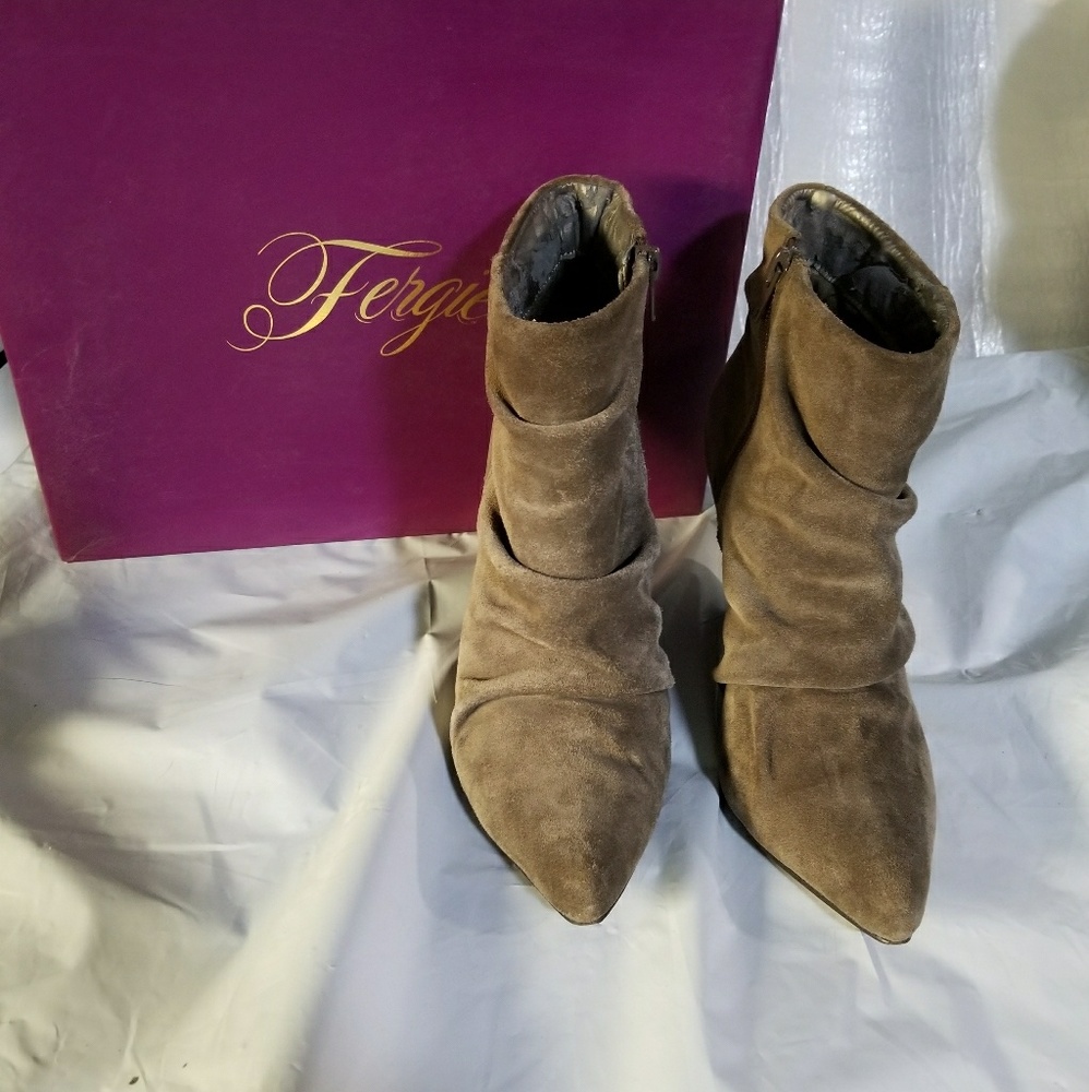 Fergie Vivacious Suede Ankle Boots